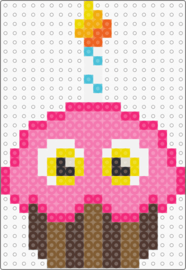 Freddy 8 - brown, pink, tan