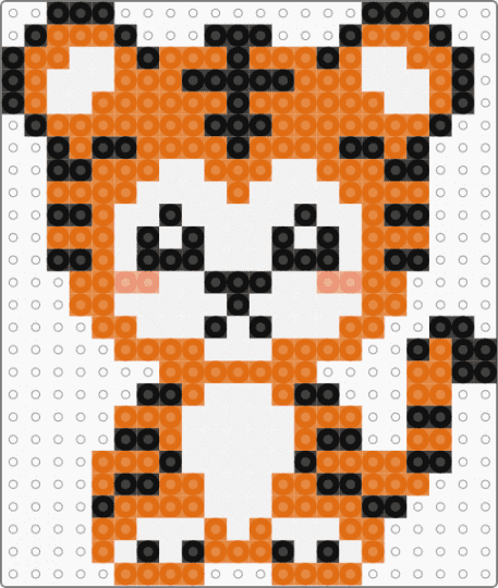 ti 1 - orange, tiger, white