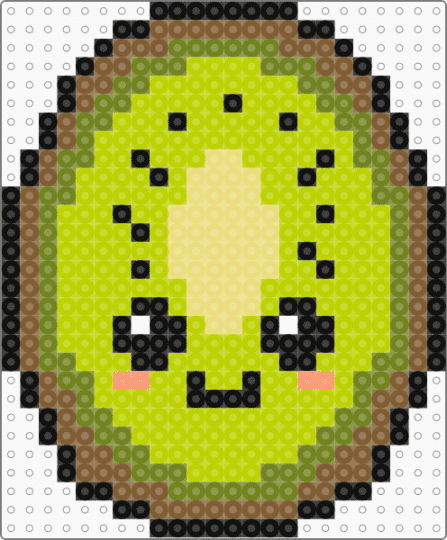 fruit 12 - gold, green, kiwi, tan
