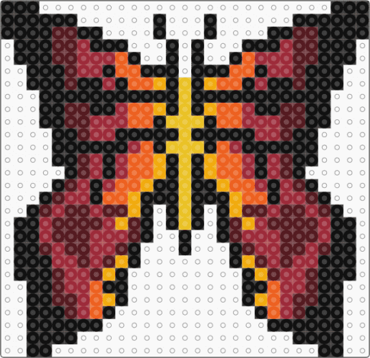 but3 - black, brown, orange, red