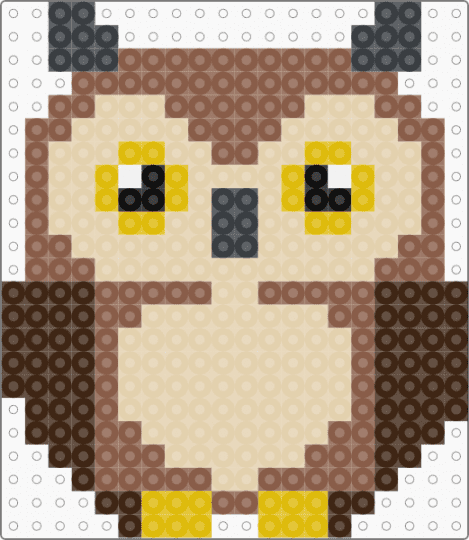 owl - beige, tan
