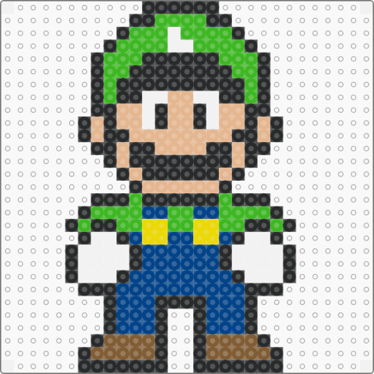 Mario 01 - beige, black, blue, green