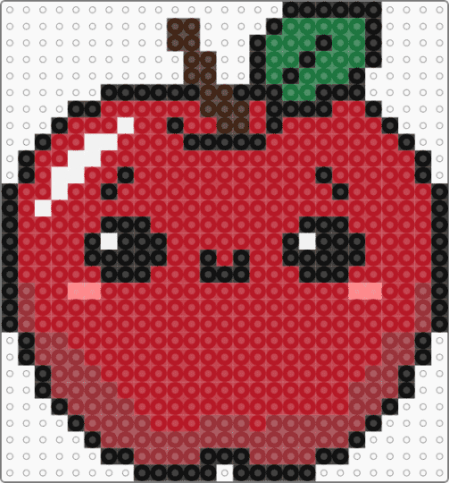 fruit 1 - apple, cute, red