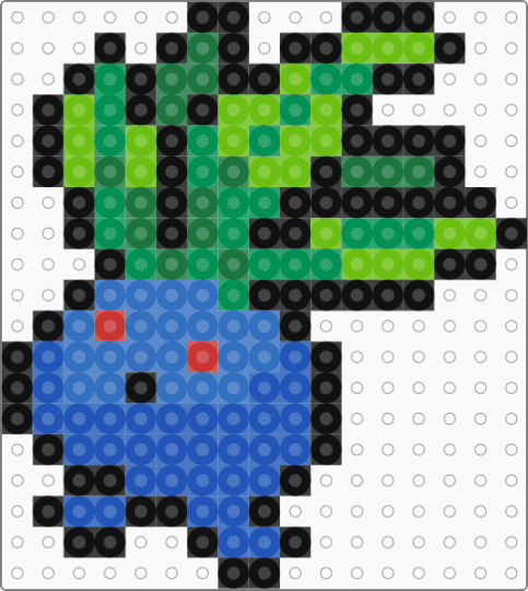 oddish - blue, green