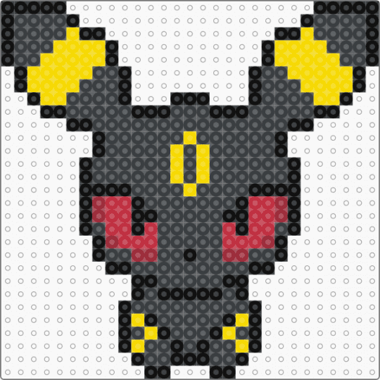 eevee 7 - black, red, yellow