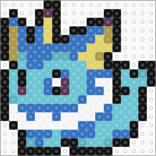 Vaporeon - blue, light blue