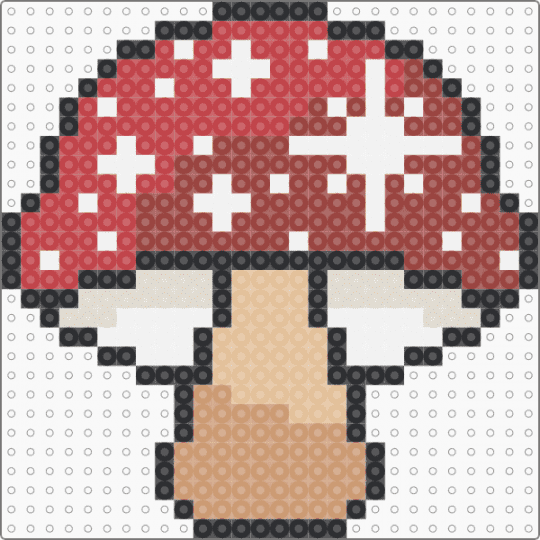 mush - beige, red