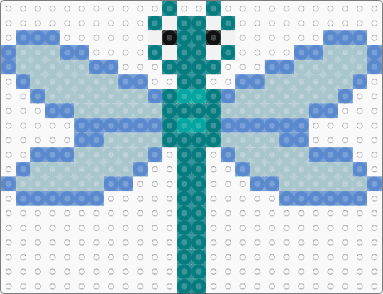 dragfly - blue, light blue