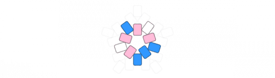 mini trans star - light blue, pink