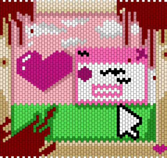 Old computer screen - pink