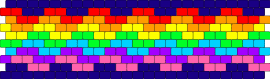 Rainbow on Navy - rainbow,colorful,cuff,joy,vibrant,spectrum,cheerful,celebration,accessory,navy