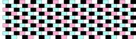 Pink/Teal/Black/White Checker - stripes,geometric,checker,cuff,playful,stylish,classic,twist,accessory,pink,teal