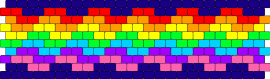 Rainbow on Navy - rainbow,colorful,cuff,joy,vibrant,spectrum,cheerful,celebration,navy