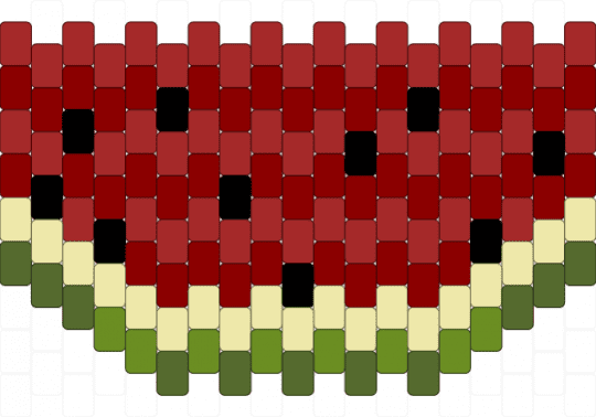 Watermelon Coin Pouch :> - coin pouch, kandi, red, watermelon