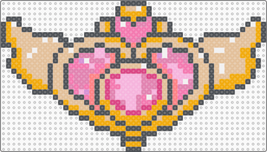 Sailor Moon wall hanging - gray,beige,pink