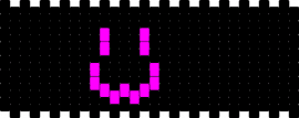 :3 multistitch pattern - smiley,emoticon,simple,face,neon,cuff,pink,black