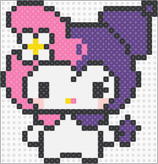 My Melody / Kuromi - kuromi, my melody, pink, purple, sanrio