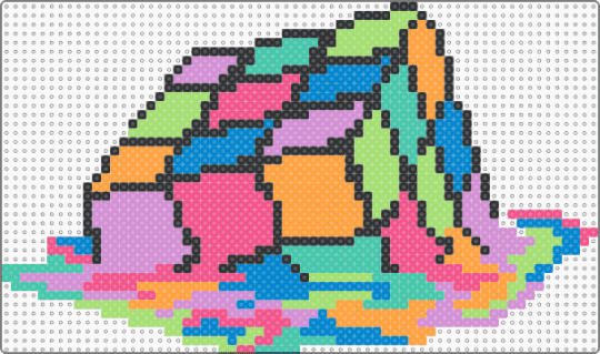 Melting Rubik's Cube - colorful, drippy, melting, pink, rubiks cube