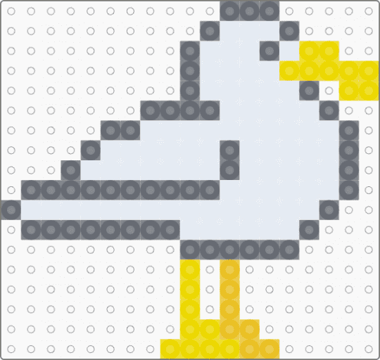 Seagull - animal, bird, cotdoceancreatures, gray, ocean, seagull, yellow