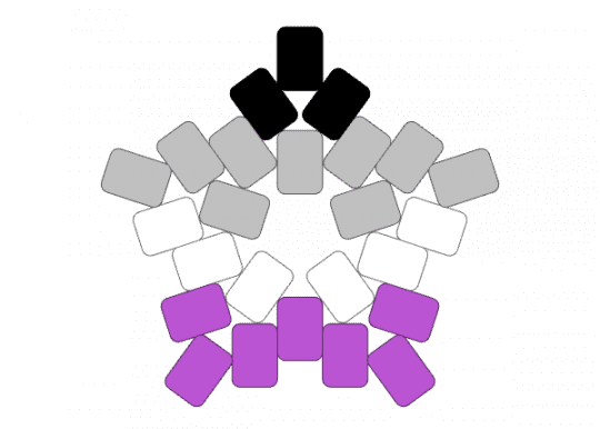 Asexual Star - asexual, beige, pink, pride, star