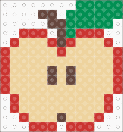 Apple - apple, beige, food, fruit, red, slice, white