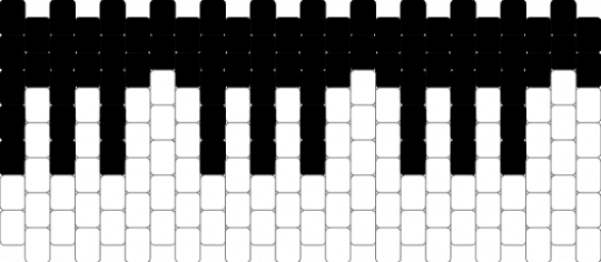 Piano cuff/panel - black, cuff, instrument, music, panel, piano, white