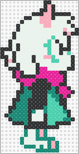 Mad Ralsei - deltarune, deltarune chapter 5, flowery, pink, ralsei, ralsei deltarune, teal