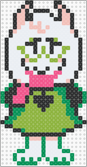 Remixed Ralsei Sprite with Artkal S beads - green