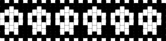 Skull - black, white