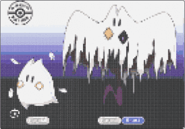 Goth piler - ghost,pokemon,fakemon,characters,gaming,spooky,white,black