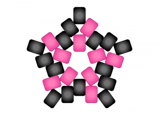 Edm theme star - black, cotdedm, pink
