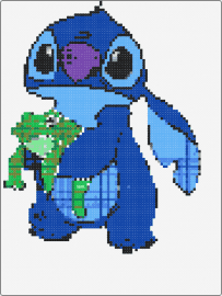 HUGS - stitch,frog,lilo and stitch,disney,cute,character,movie,blue,green