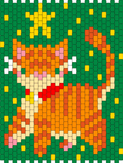 rusty (WC) bag panel - green,warrior cats,cat,warriors,firestar,rusty,into the wild,book,thunderclan