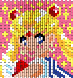 sailor moon bag panel - sailor moon,bag,panel,anime,character,manga,blonde,pink,yellow