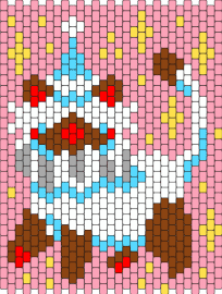 colorpoint clown cat bag panel - cat,clown,party,bag,panel,siamese,fun,pink