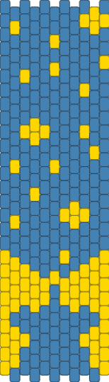 gold starclan bag side panel - blue