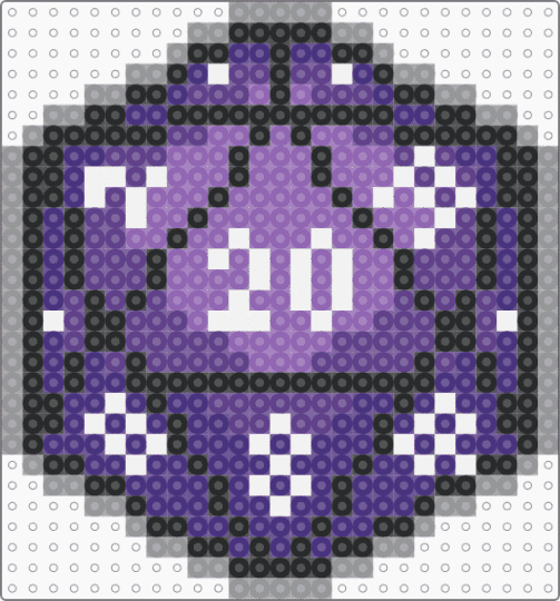 lilac D20 - purple
