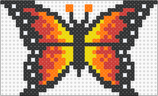 fire butterfly - black,orange,red