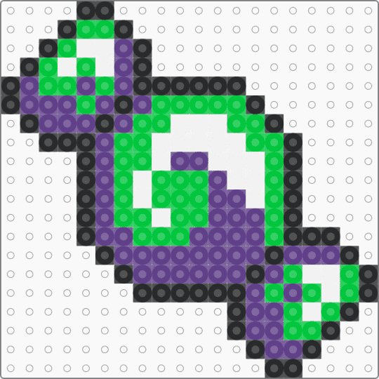 piece of candy - purple,green