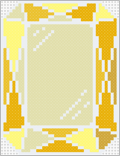 rectangle gemstone (citrine) - yellow