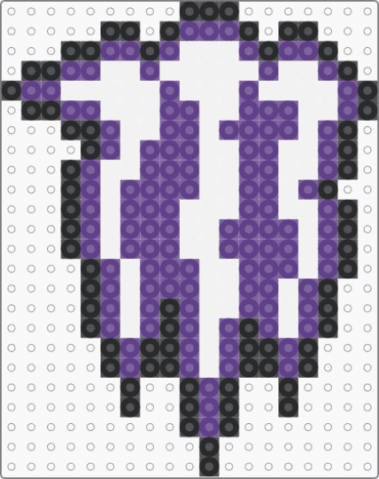 grey monster logo - white,purple