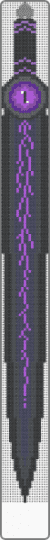 purple dragon eye blade - black, purple