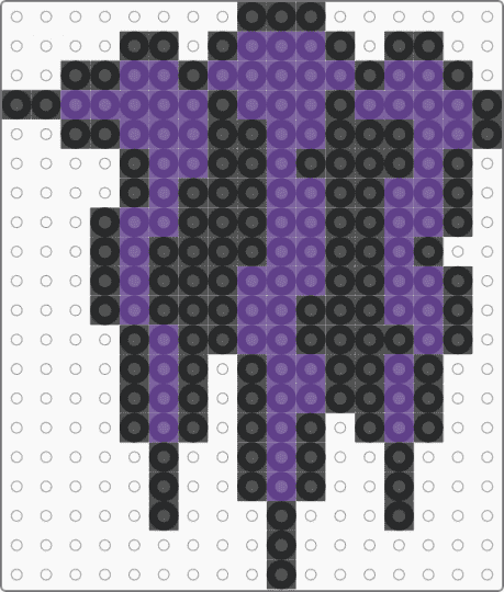 purple monster logo - black,purple
