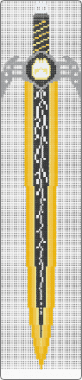 yellow lightning blade - orange, yellow