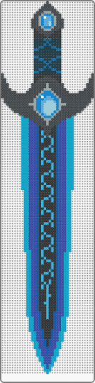 water blade, version 2 - purple,light blue