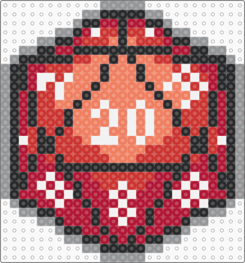 red D20 - red
