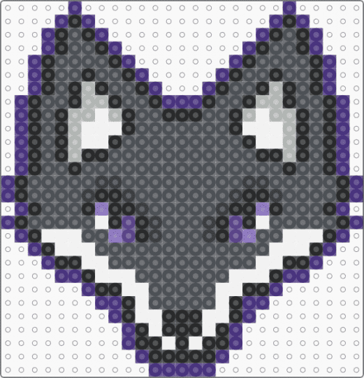 purple wolf - gray,purple