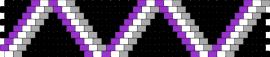 Ace flag pattern - asexual,zig zag,pride,geometric,cuff,support,purple,black