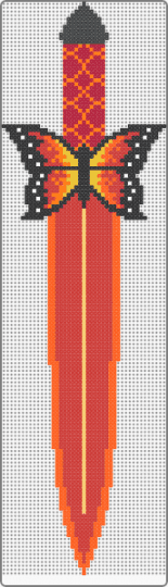 fire butterfly blade, version 2 - red