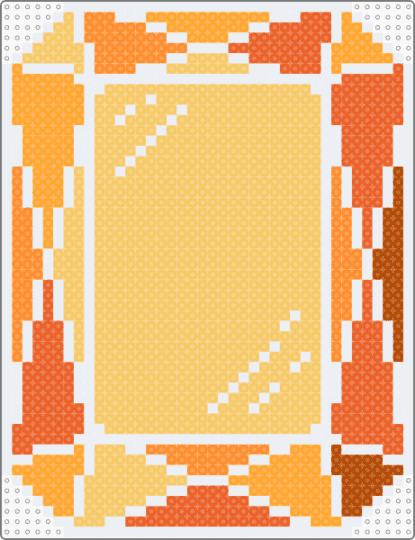 rectangle gemstone (topaz) - orange,yellow